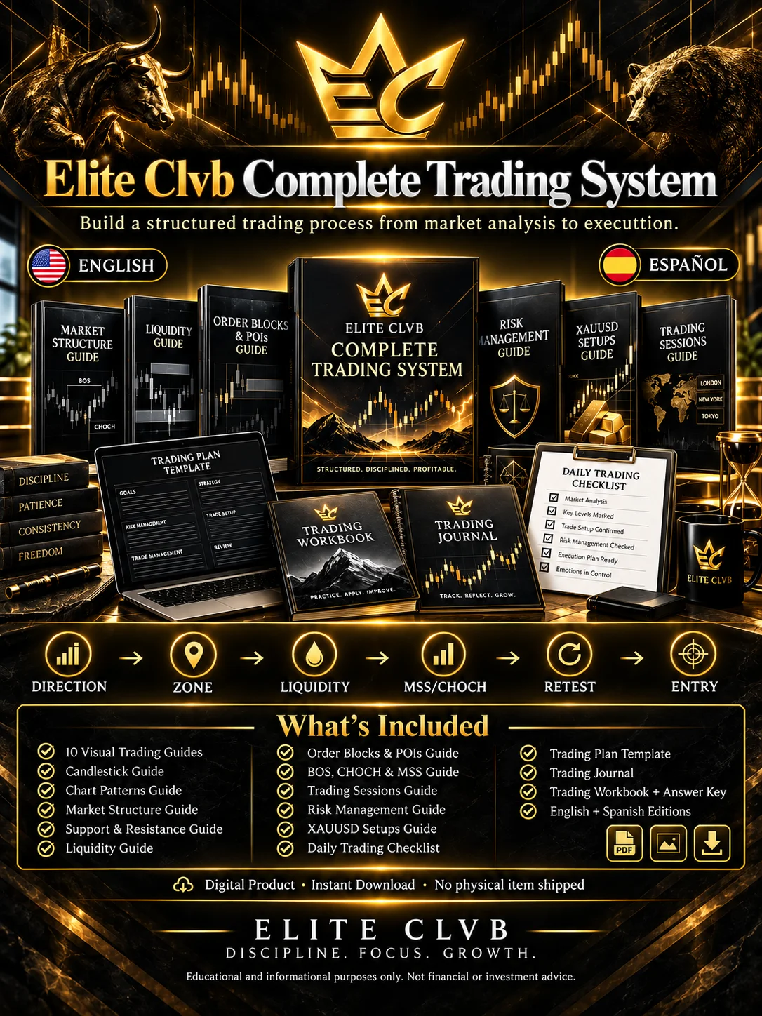 Elite Clvb Complete Trading System (Billingual Version) product image (1)