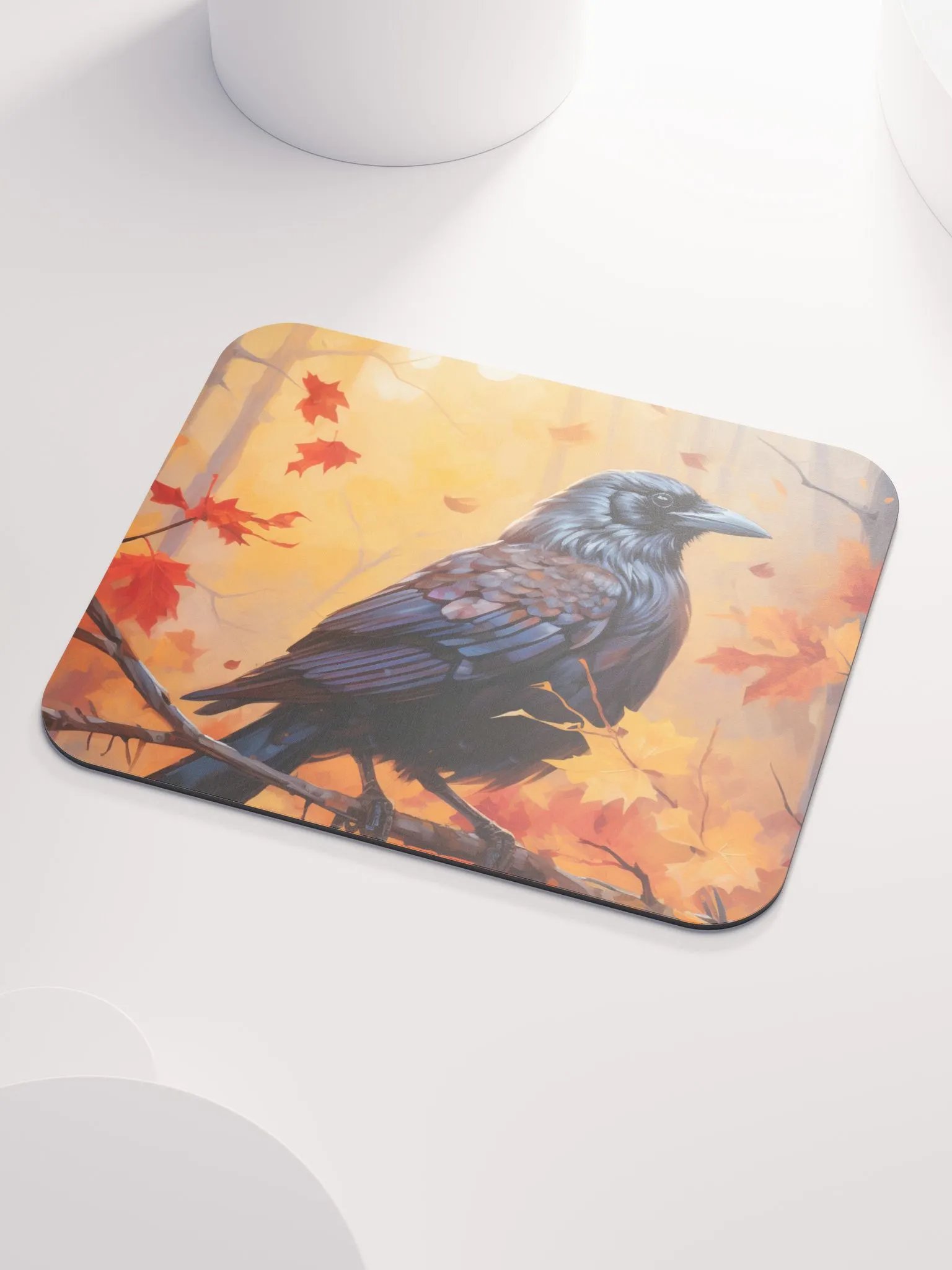 Comfy Desk Mat 🟠 Autumn Bird Scene product image (3)