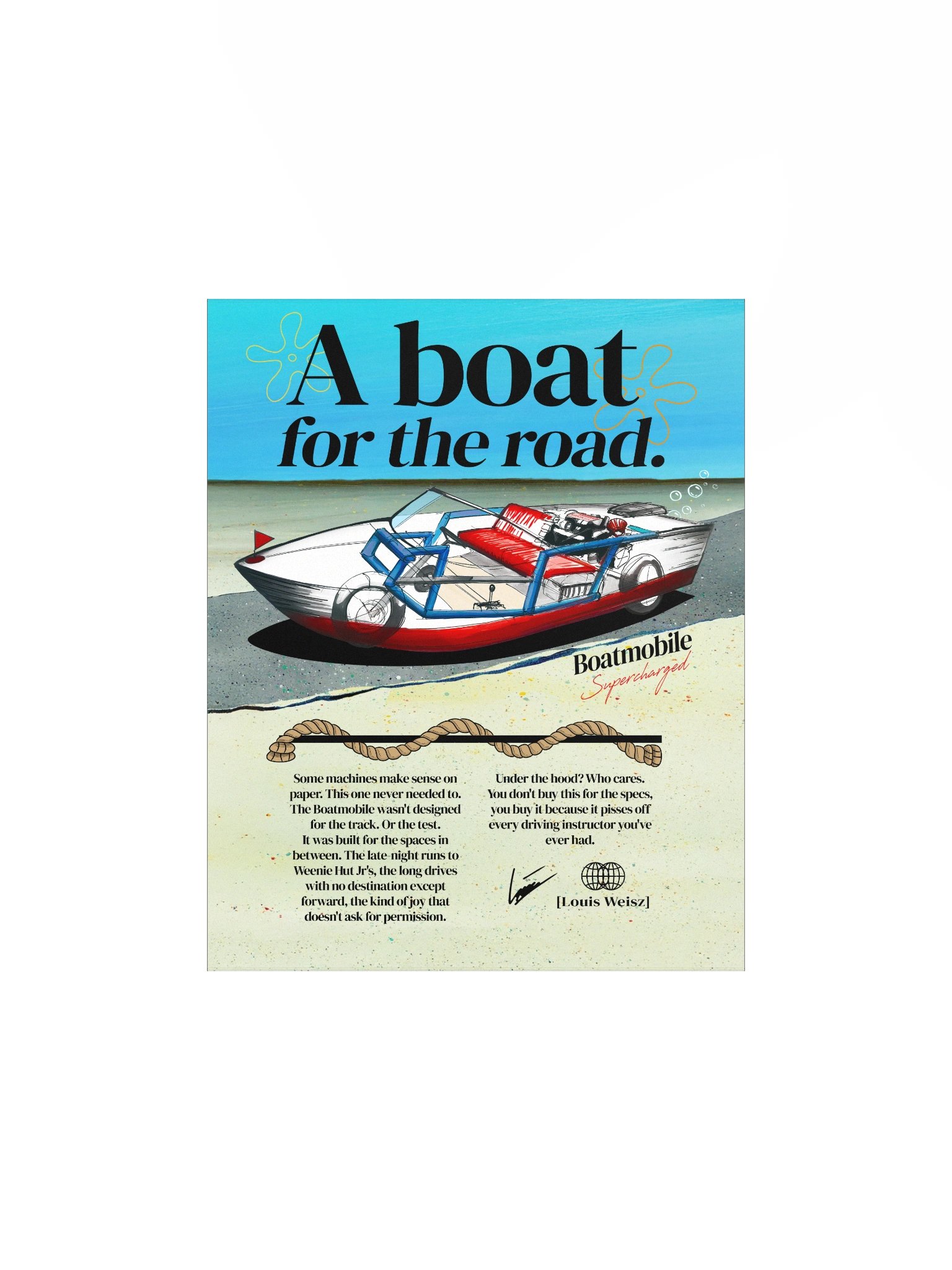 "A Boat for the Road" Matte Poster product image (1)