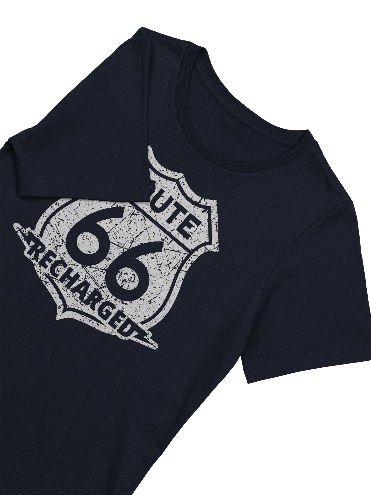 Route 66 Recharged - White Faded Shield (Womens) product image (27)