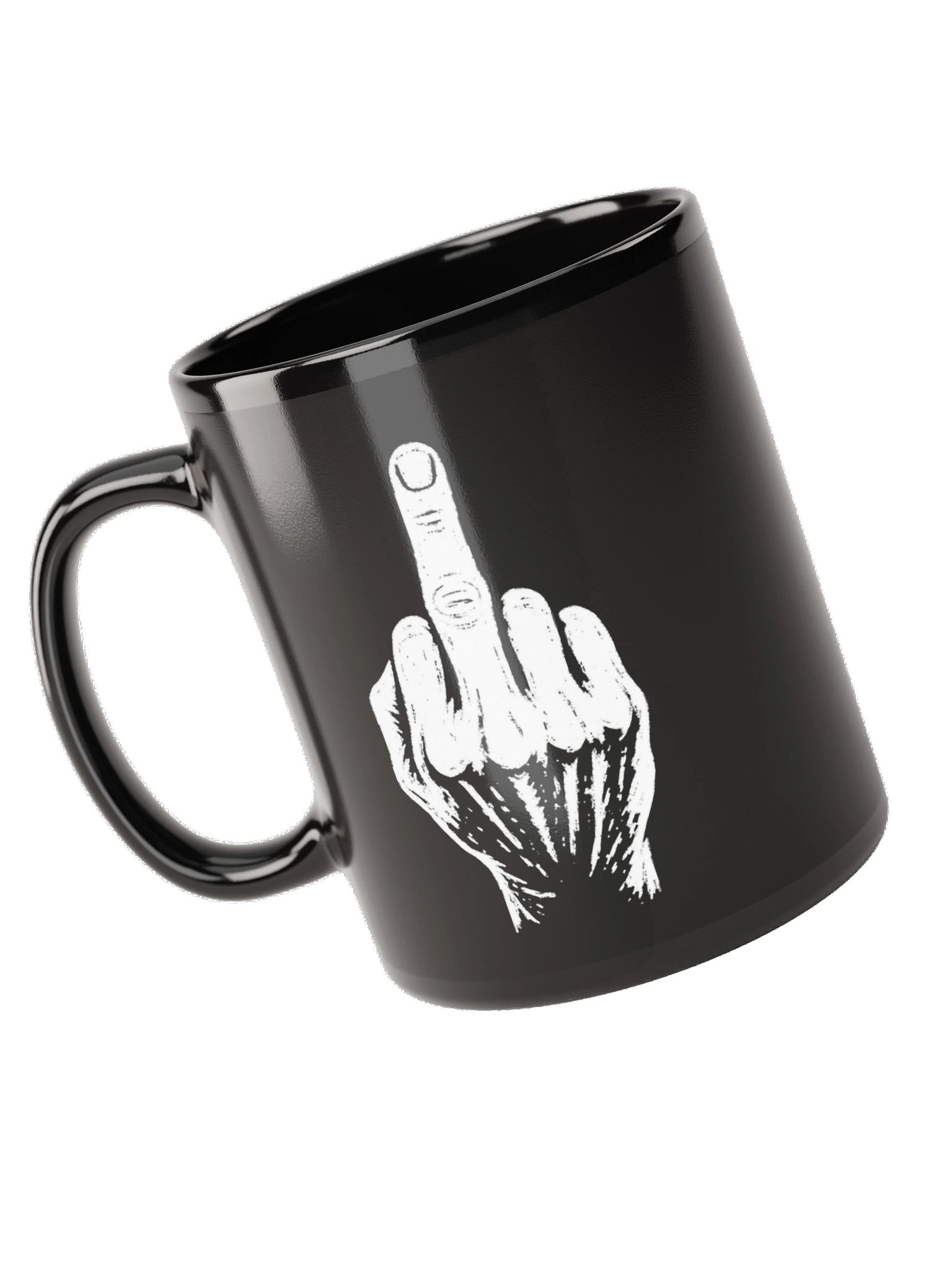 No ShopCo Middle Finger Black Mug - White Artwork 300 DPI product image (11)