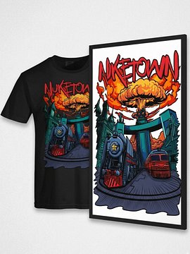 Nuketown Bundle (Poster & Shirt)