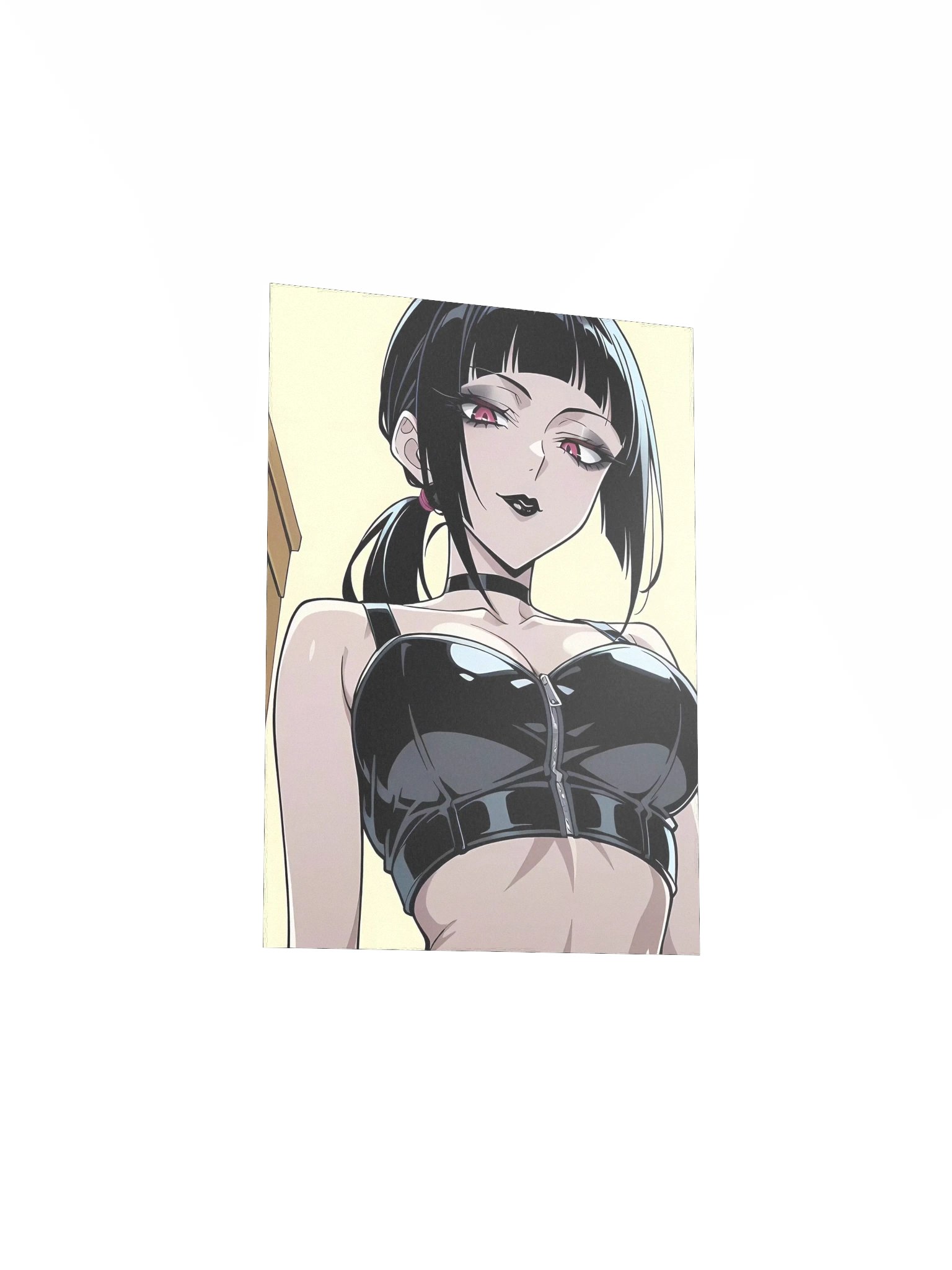Luna Rain Original Character Emo Matte Poster | Red Eyes Latex Bust Aesthetic Museum Quality product image (25)