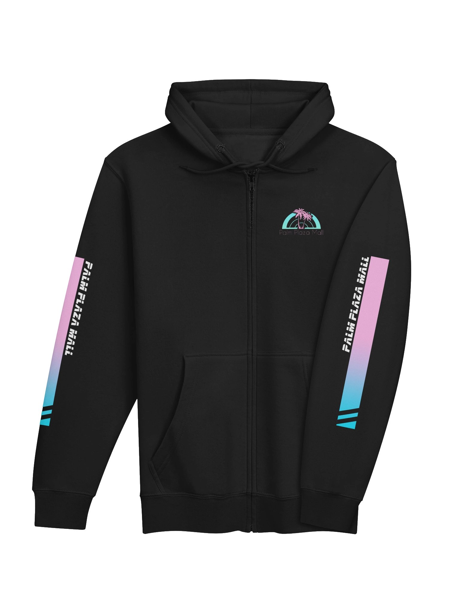 Premium Palm Plaza Mall Vaporwave Hoodie - Zip Up product image (4)