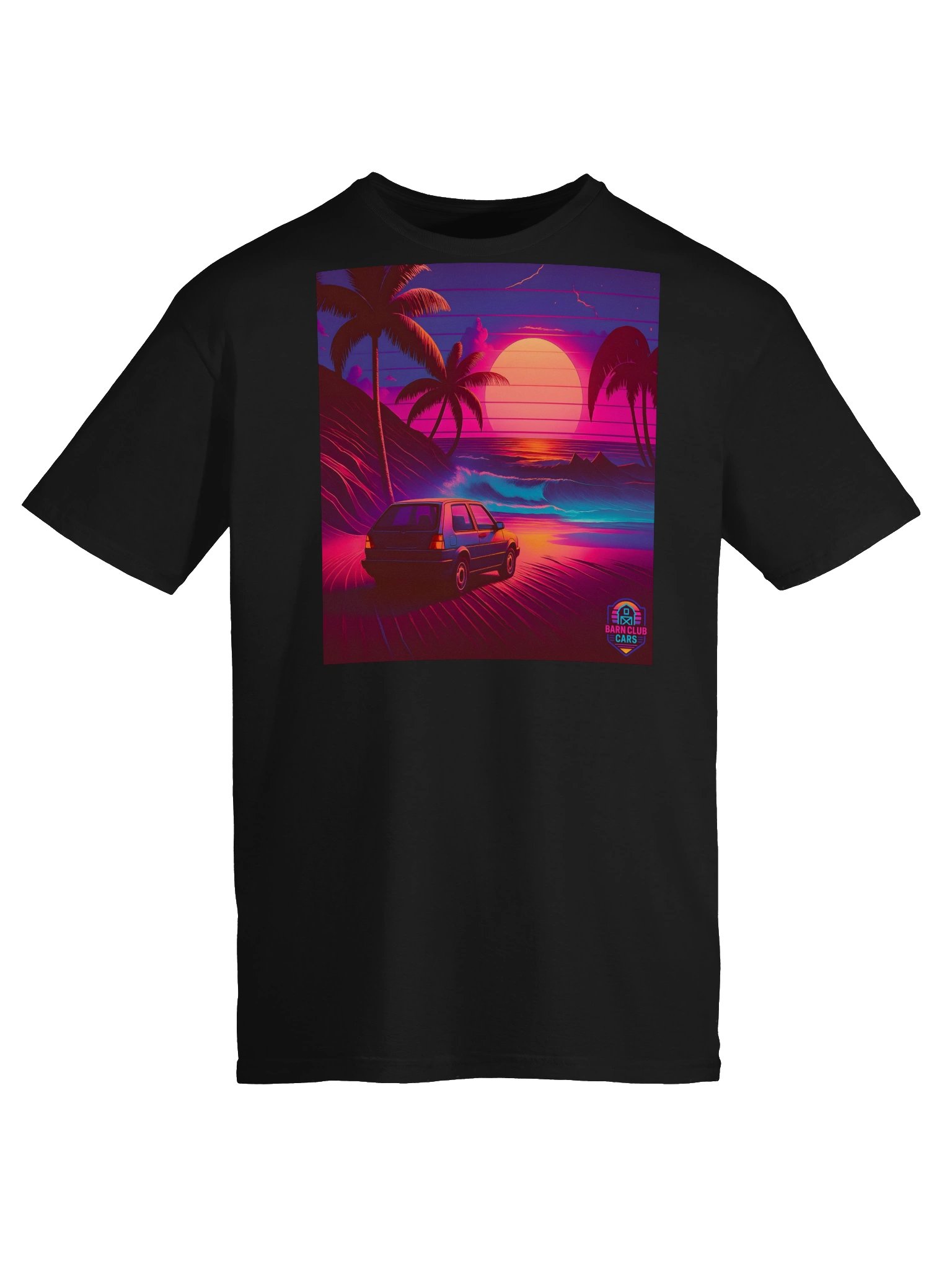 Synth Wave MK2 Golf T Shirt product image (13)