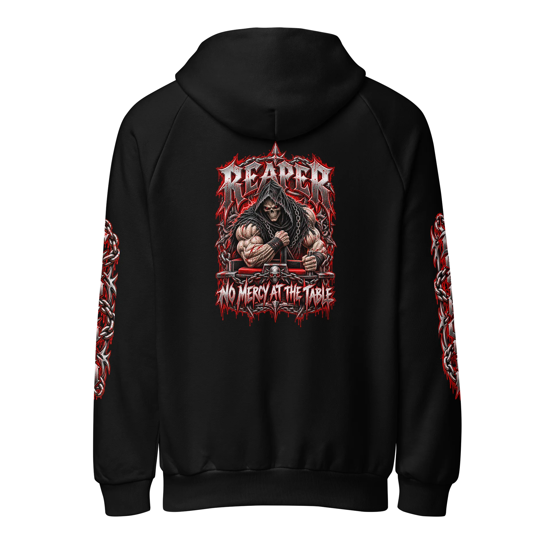 Death Grip Arm Wrestling Club – Reaper Captain Hoodie product image (4)