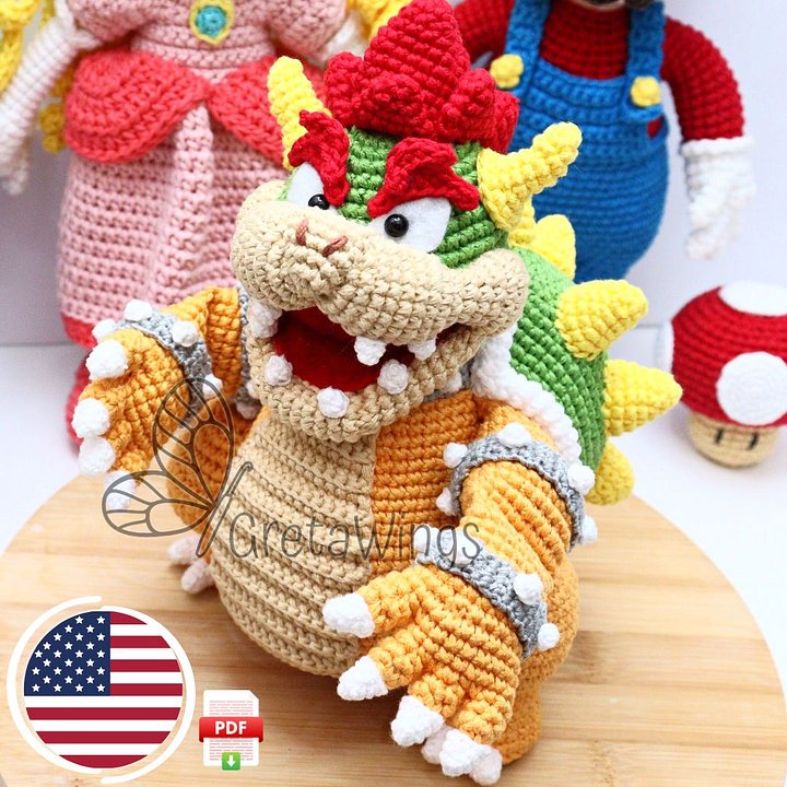 Bowser Amigurumis Pattern Pattern (digital download) product image (1)
