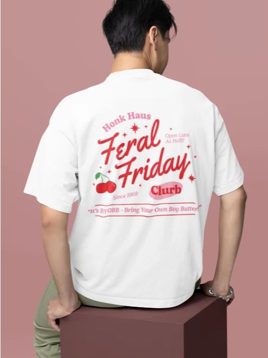 feral friday clurb printed shirt product image (1)