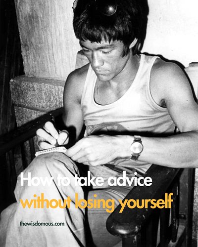 The goal of consuming advice online isn't to become a clone of the person giving it. It's to use the internet as a buffet of ...