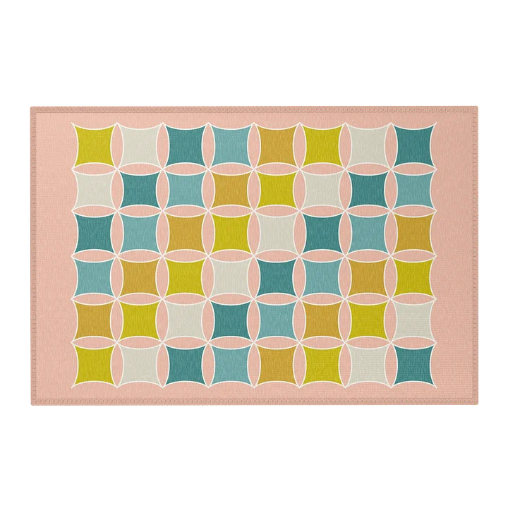 Mid Modern Century Inspired Chenille Area Rug - Light product image (1)