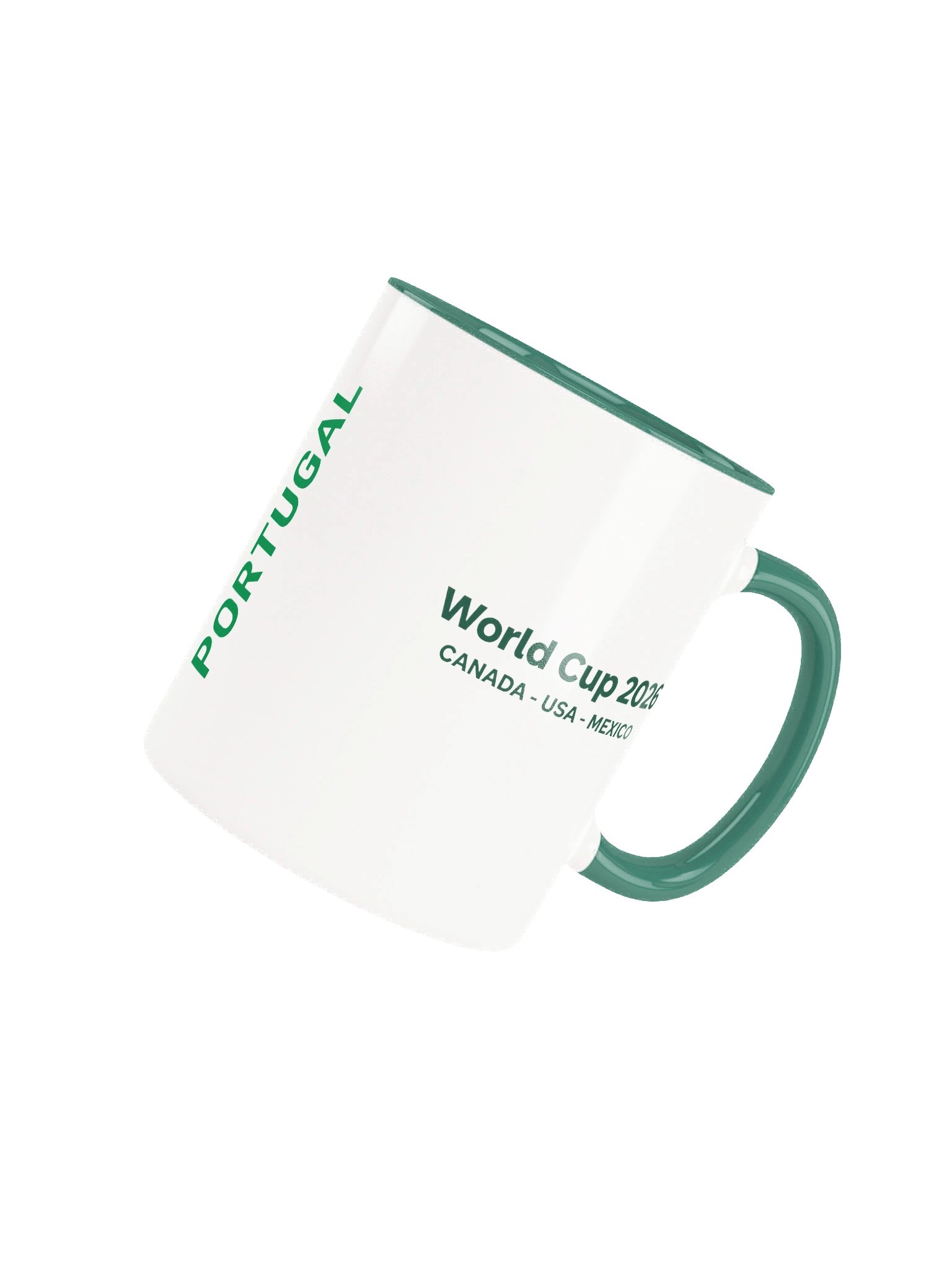 Portugal 2026 World Cup Flag Mug - Portugal Soccer Fan Coffee Cup - Premium Two-Tone Ceramic Mug product image (4)