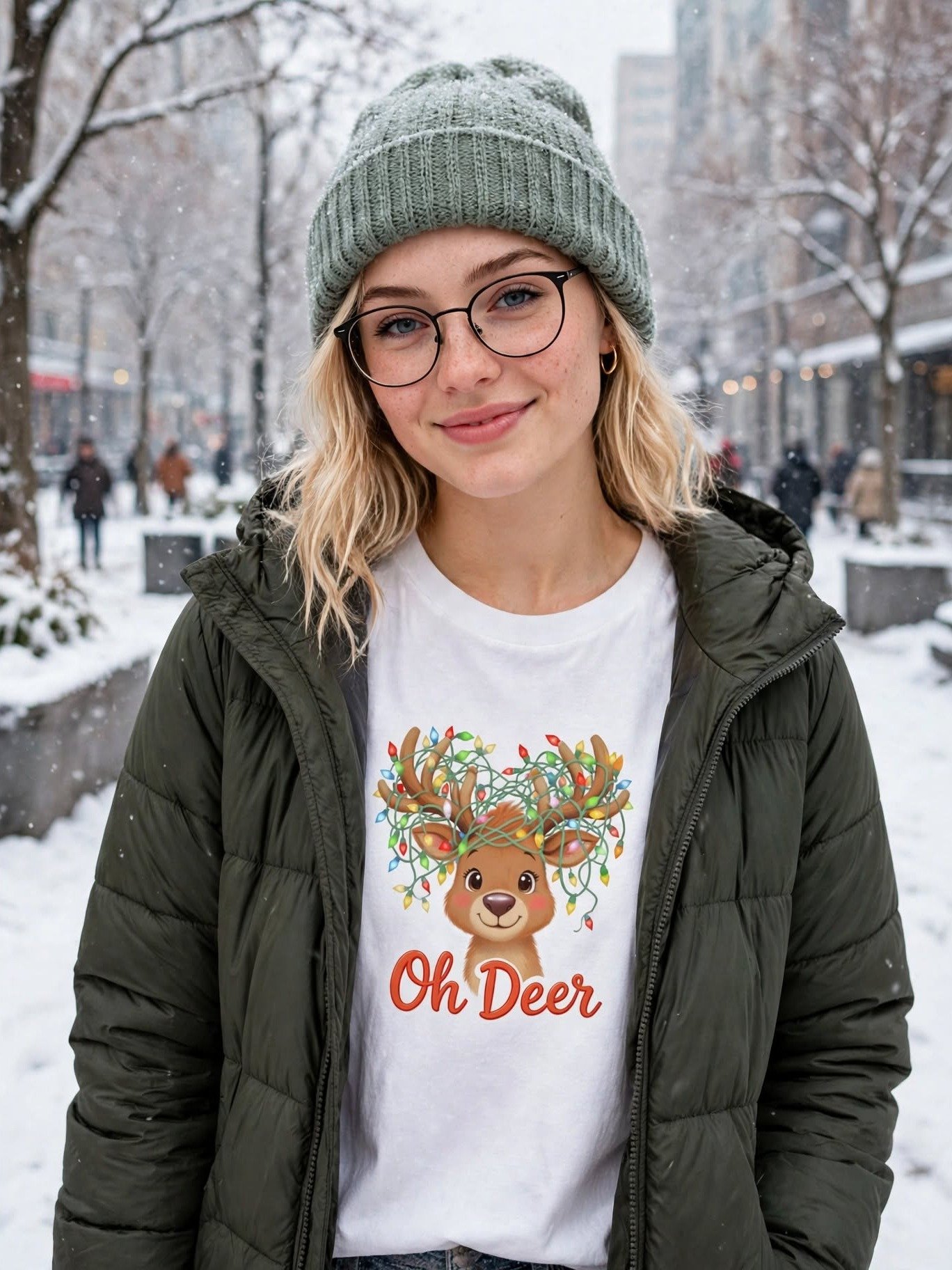 Oh Deer String Lights Tee product image (127)