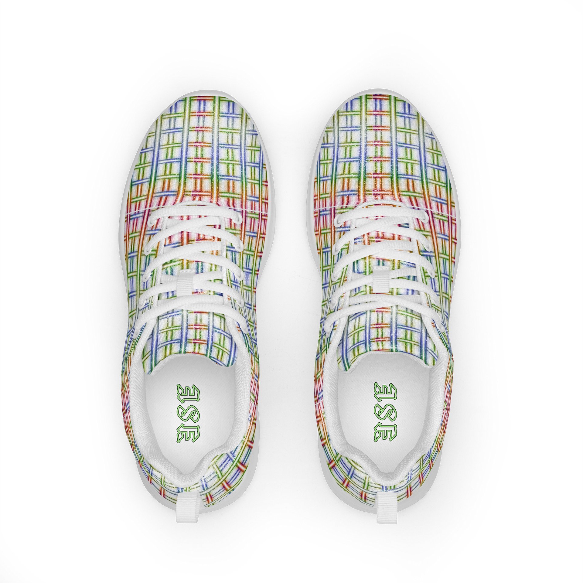 Rainbow Grid – Urban Digital Low-Top Men's Sneakers product image (1)