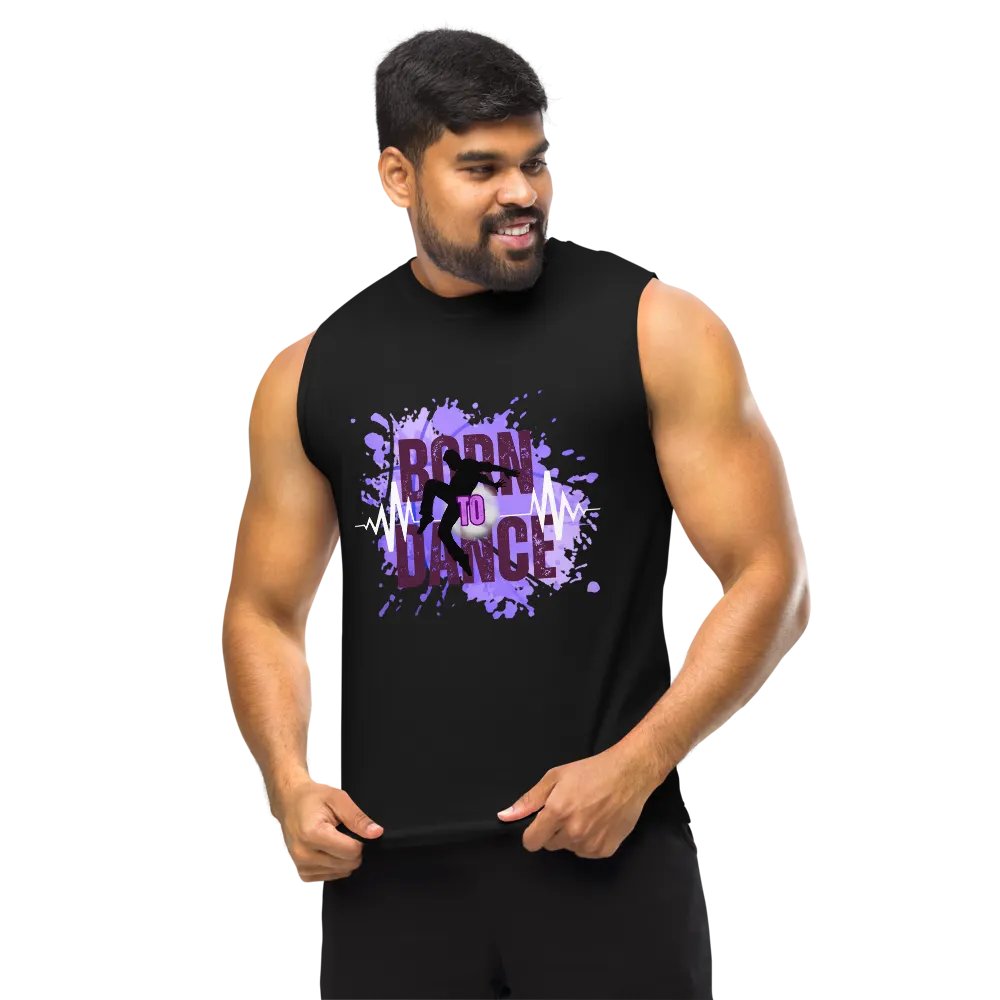 Expressive Born to Dance His Silhouette Muscle Tank product image (10)