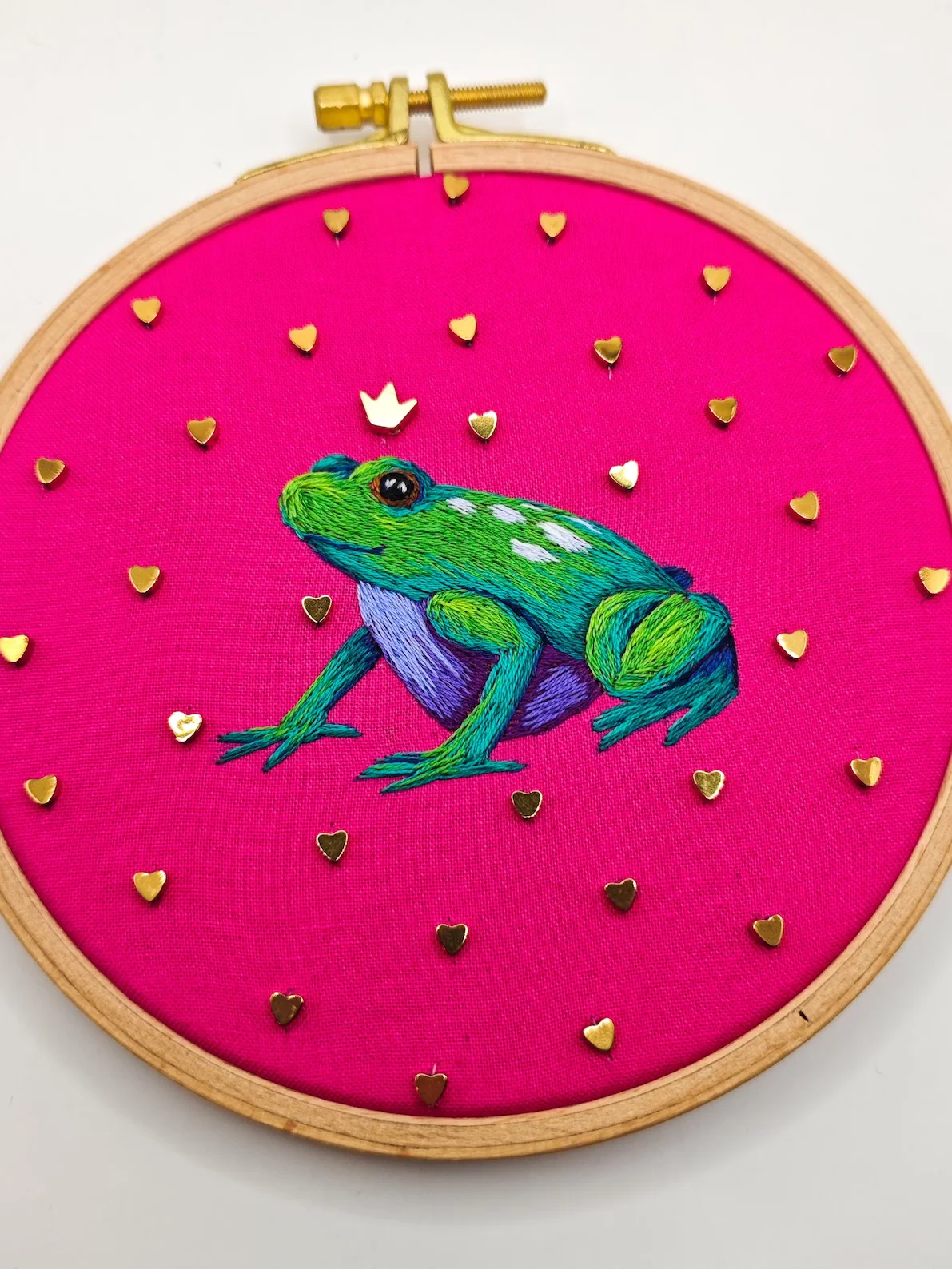 Be my Froggentine Frog PDF Hand Embroidery Pattern product image (7)