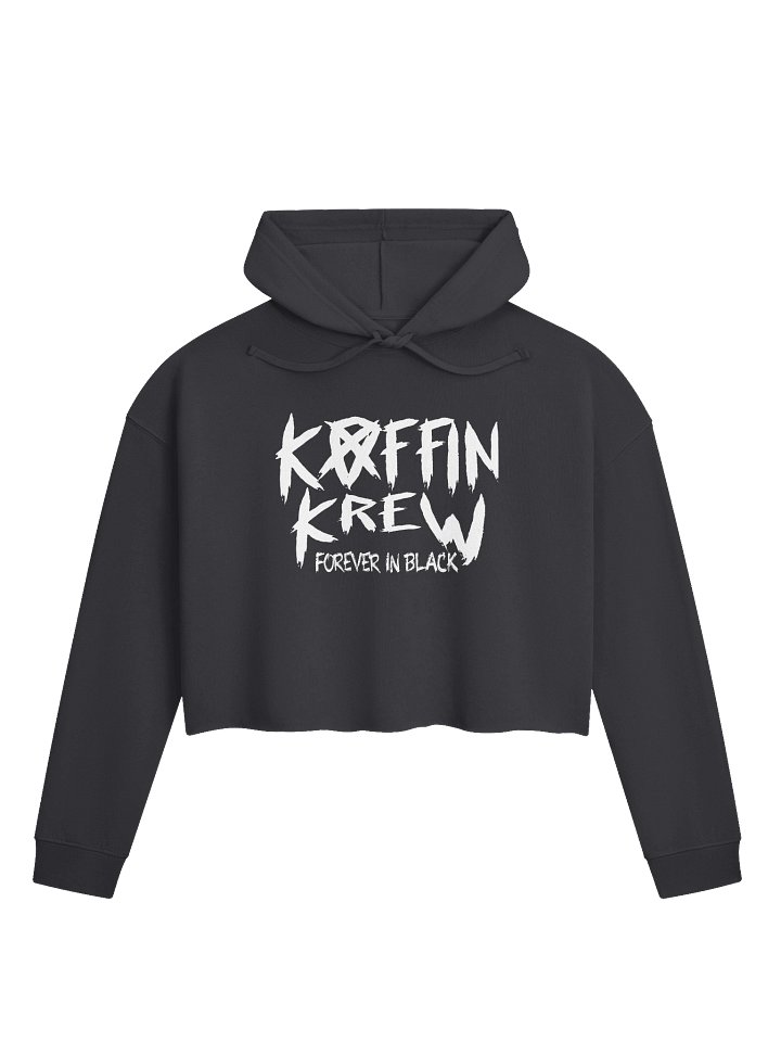 Forever In Black Womens Cropped Lightweight Hoodie product image (1)