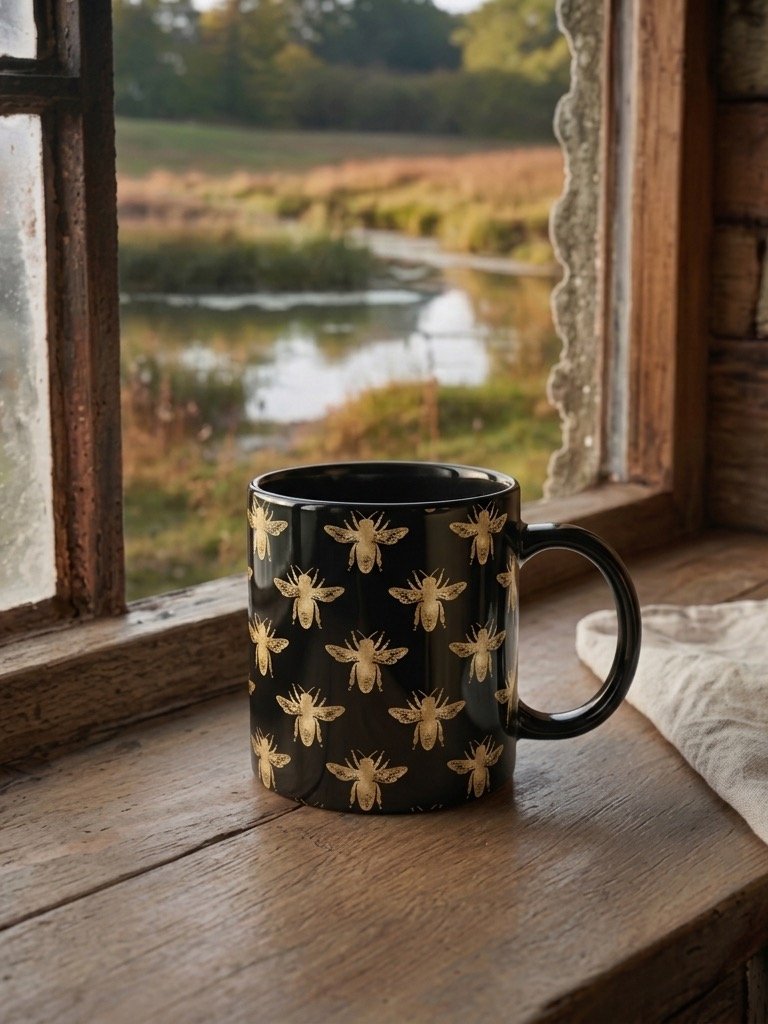 Golden Bee Flight Mug product image (1)