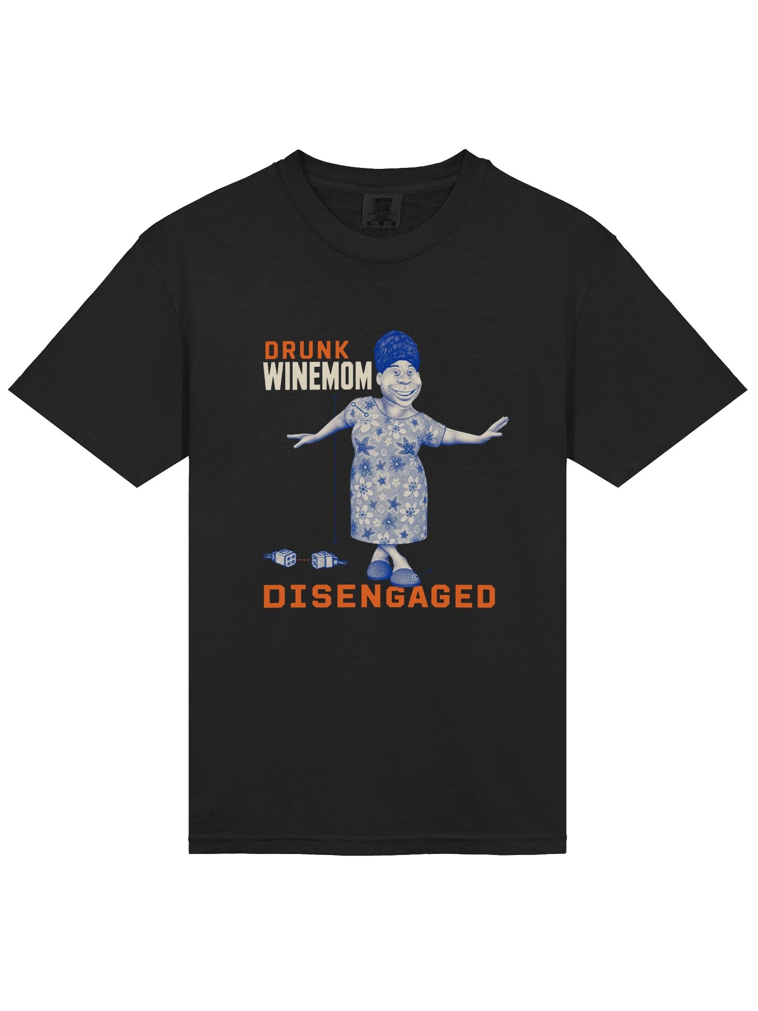 Drunk Wine Mom Disengaged Heavyweight Tee v2 product image (9)