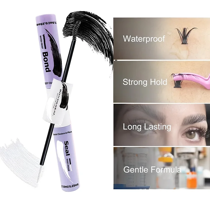 Ultra‑Hold Lash Glue Duo – Clear & Black product image (2)