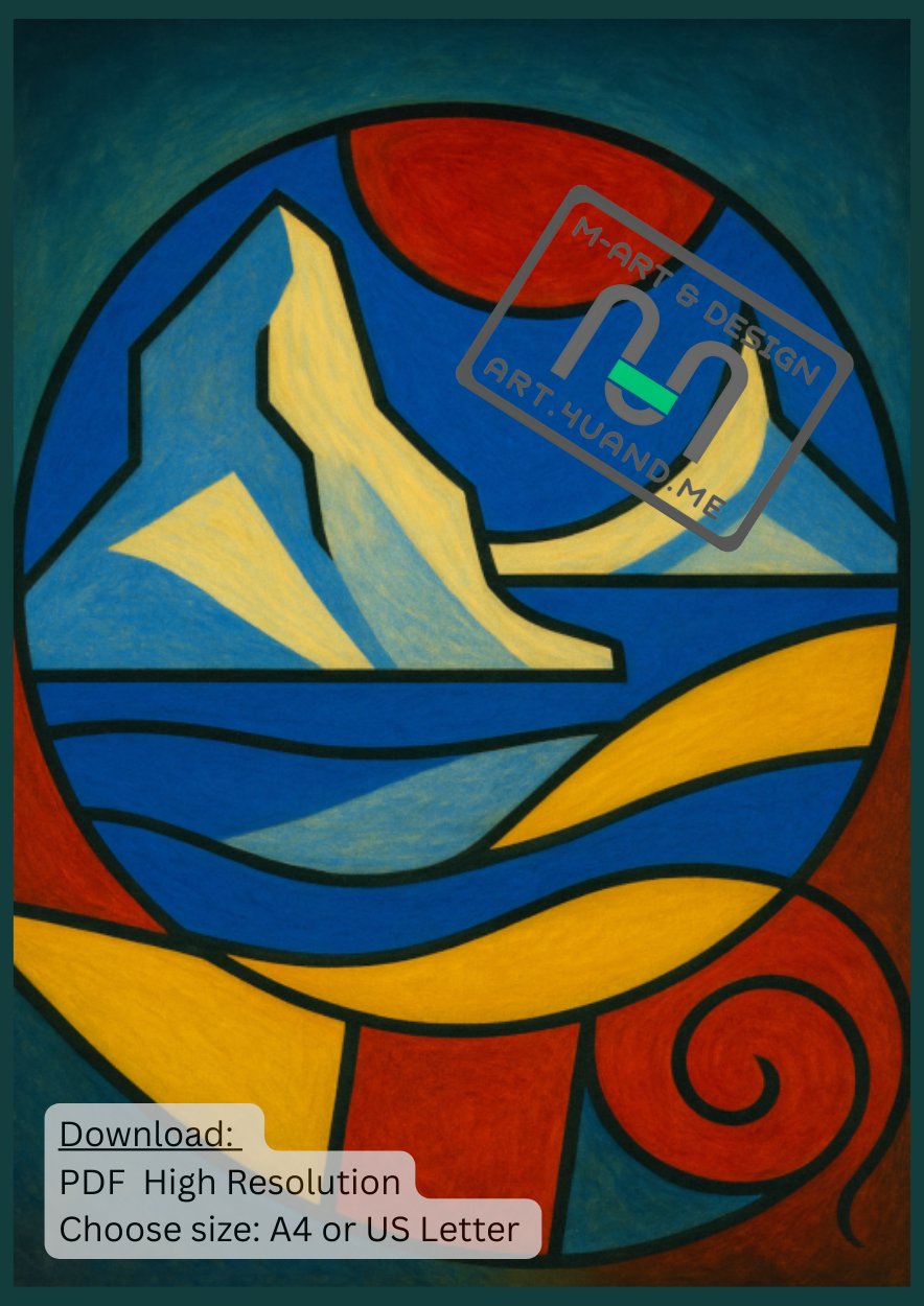 Digital Download — “Greenland Reverie” – size A4 - PDF product image (1)