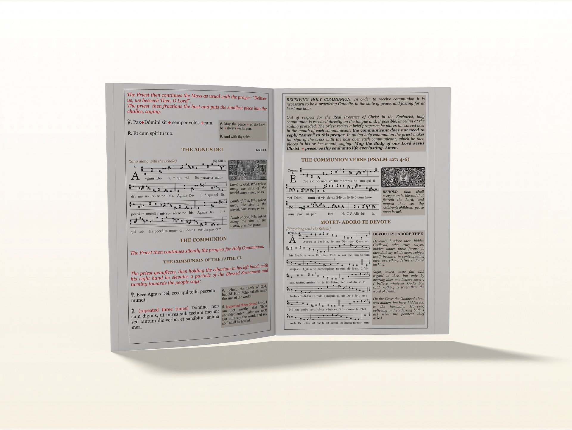 Catholic Wedding Program Booklet for Nuptial Mass in the Extra-Ordinary Form product image (11)