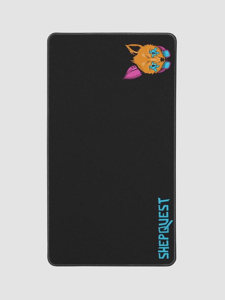 ShepQuest Black 12" x 22" Desk Mat product image (1)