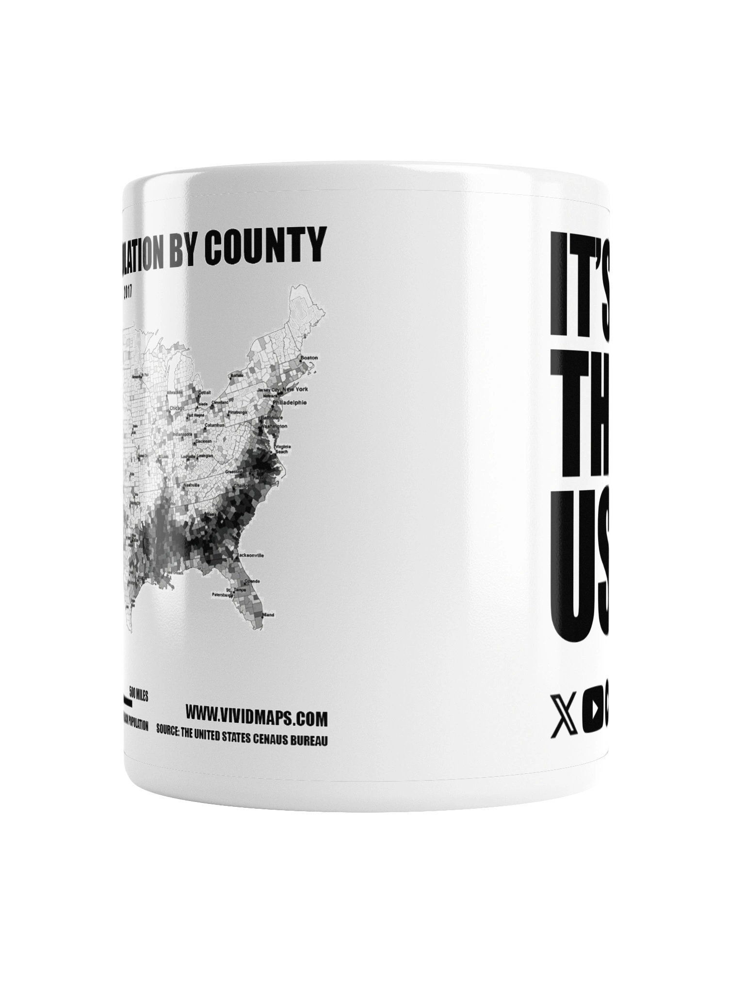 "Always the Same US Map" Mug (W) product image (6)