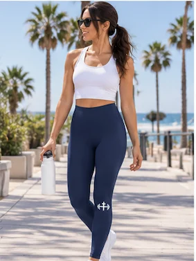 His House Womens Performance Leggings - Navy by His House