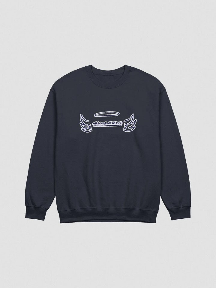 ANGELIC (lg. navy bubble design) embroidered crewneck product image (19)