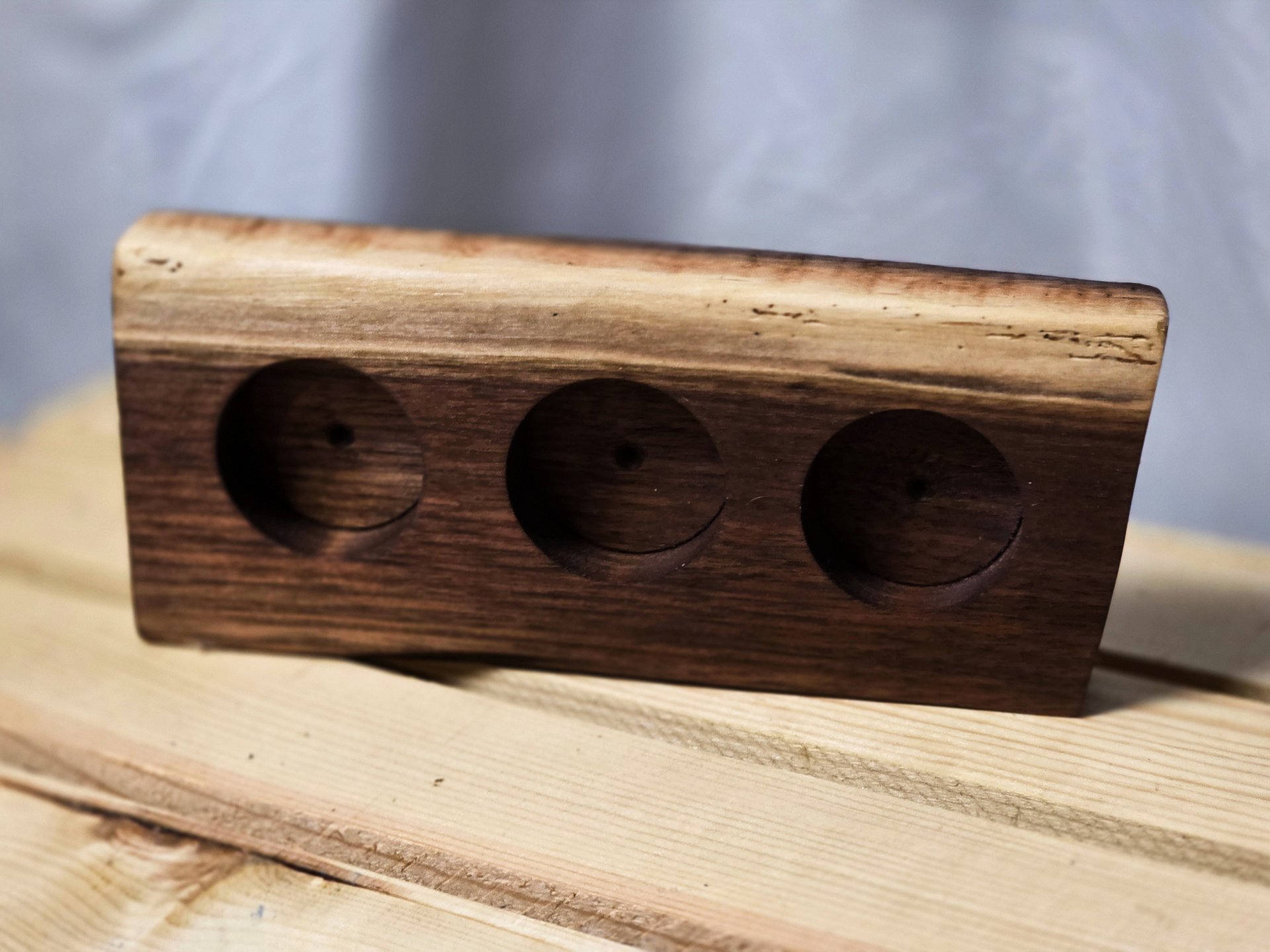 Live Edge Walnut Firefly (3 Candle Holder) product image (3)