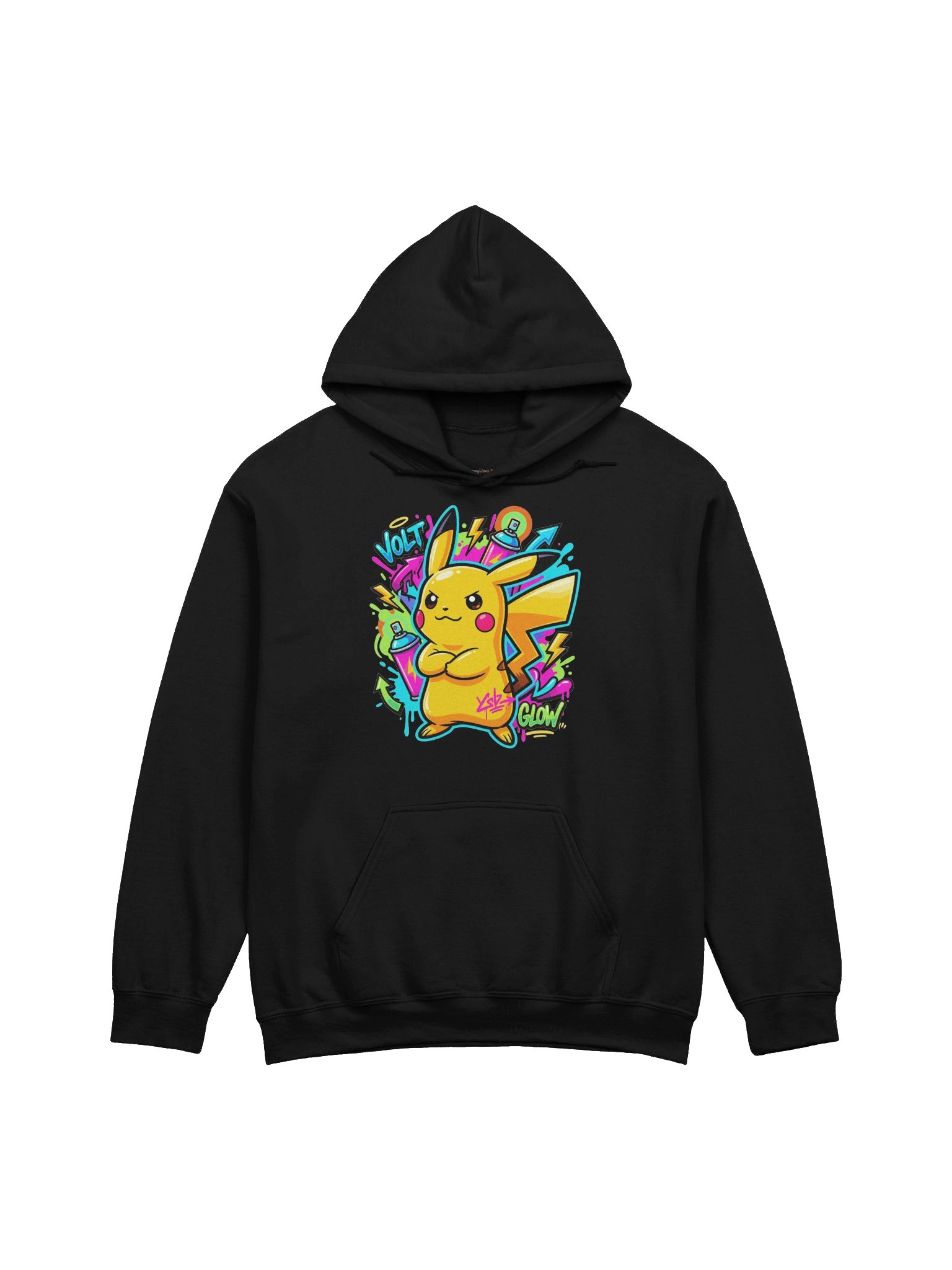 Pikachu graffiti hoodie product image (1)