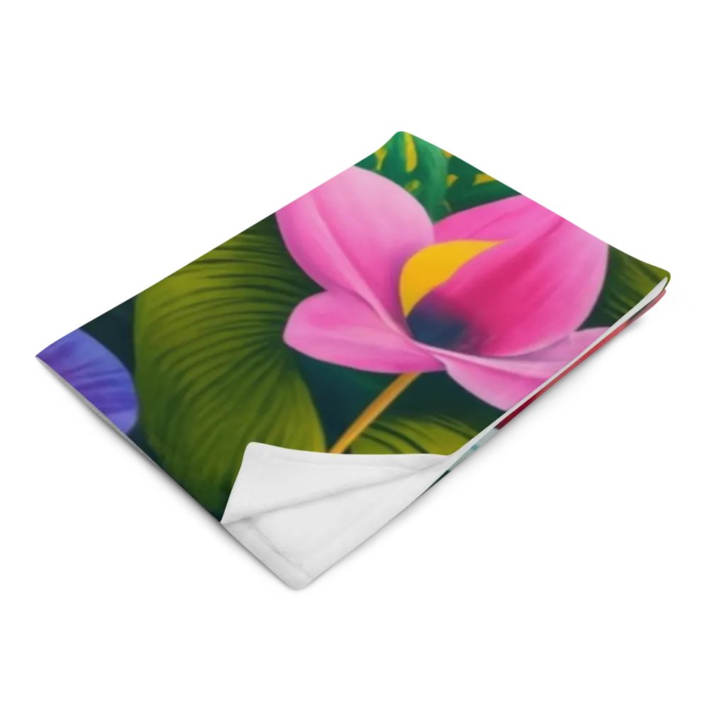 Exotic Jungle Foliage Throw Blanket product image (5)
