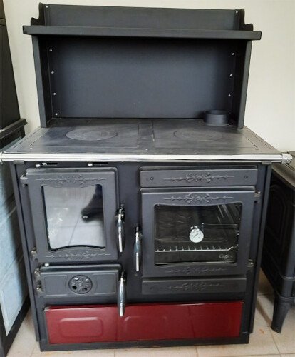 Guliver Wood Burning Cook Stove by Guca Black Right Hand Flue product image (1)