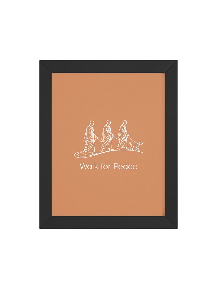 Walk for Peace Framed Poster - Dark product image (2)