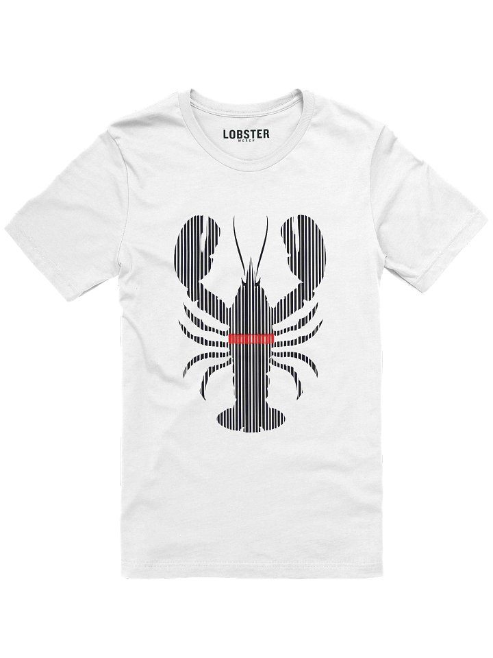 Barcode Shell T-Shirt | Minimal Lobster Streetwear Tee product image (2)