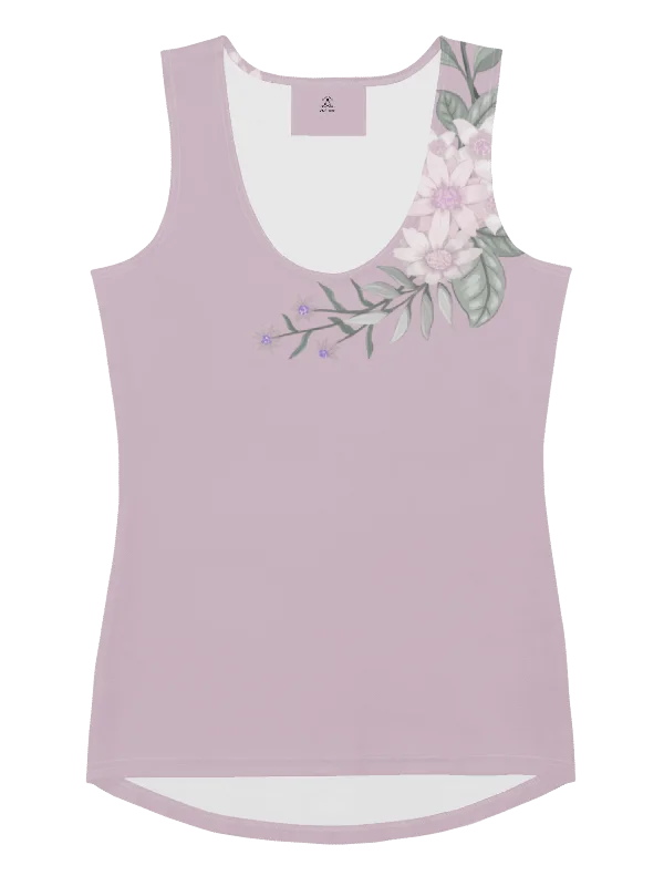Blush Bloom Floral Print — Women's Tank product image (6)