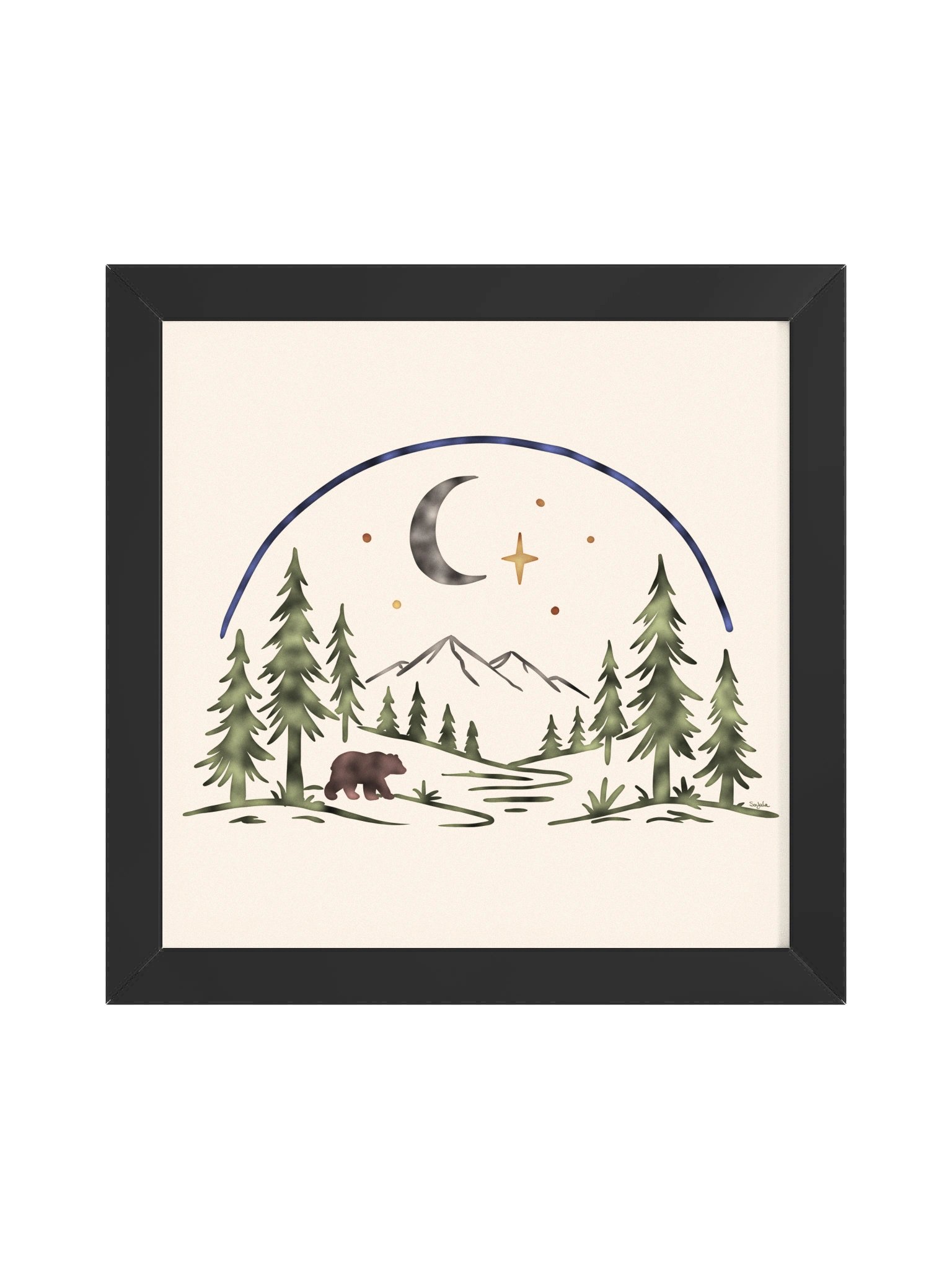 Moonlit Wilds Framed Poster product image (1)