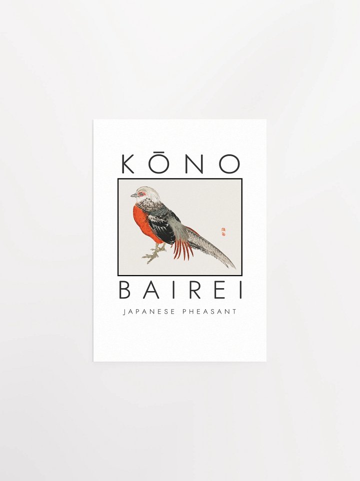 Kono Bairei Japanese Pheasant Poster product image (8)
