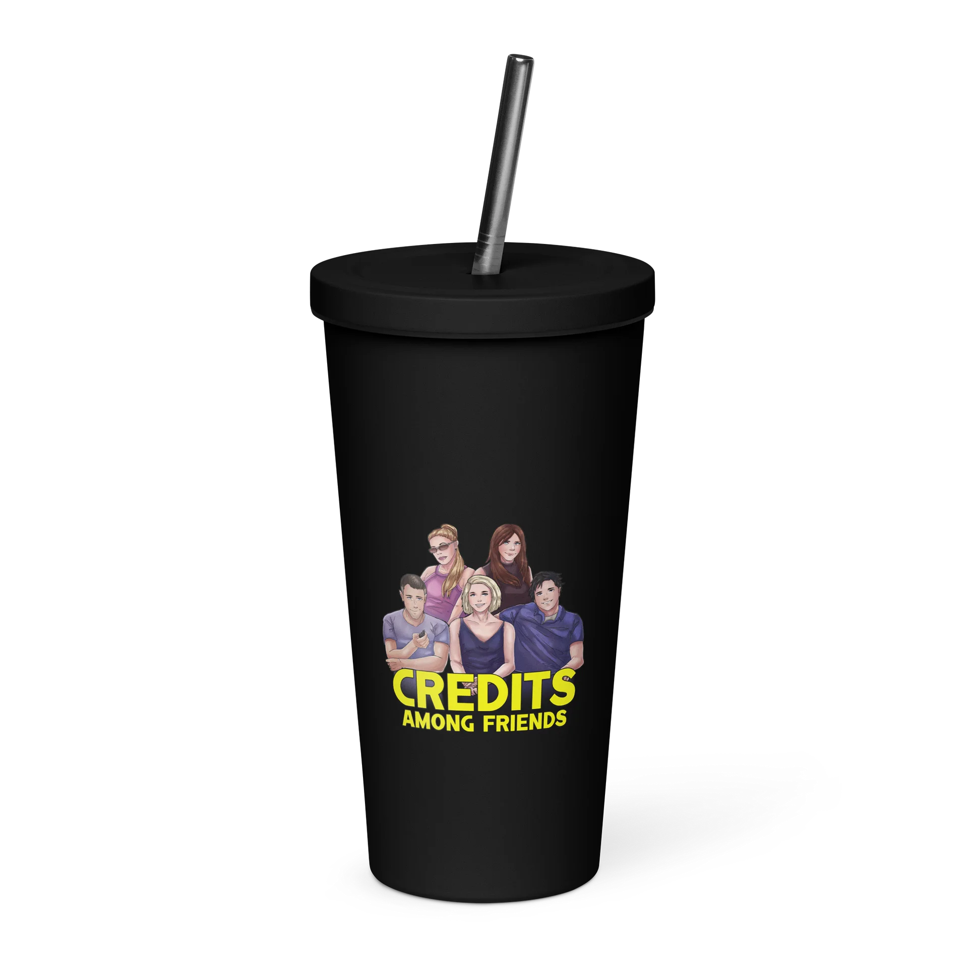 Credits Among Friends - Insulated Tumbler with a Straw product image (1)