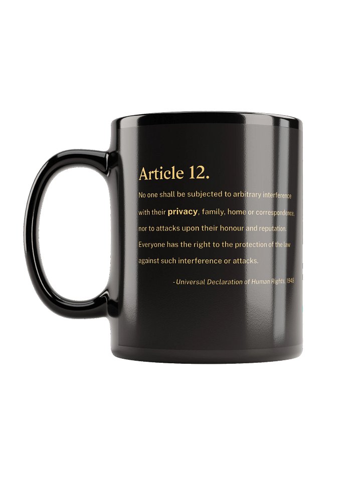 Article 12 - Mug (Black) product image (1)