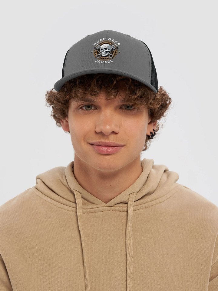 Mechanical Skull Trucker Hat product image (2)