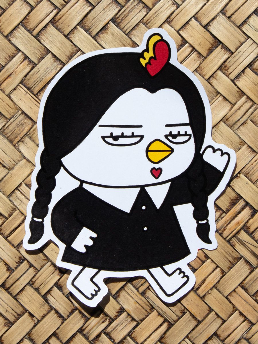 Goth Chicken Sticker product image (1)