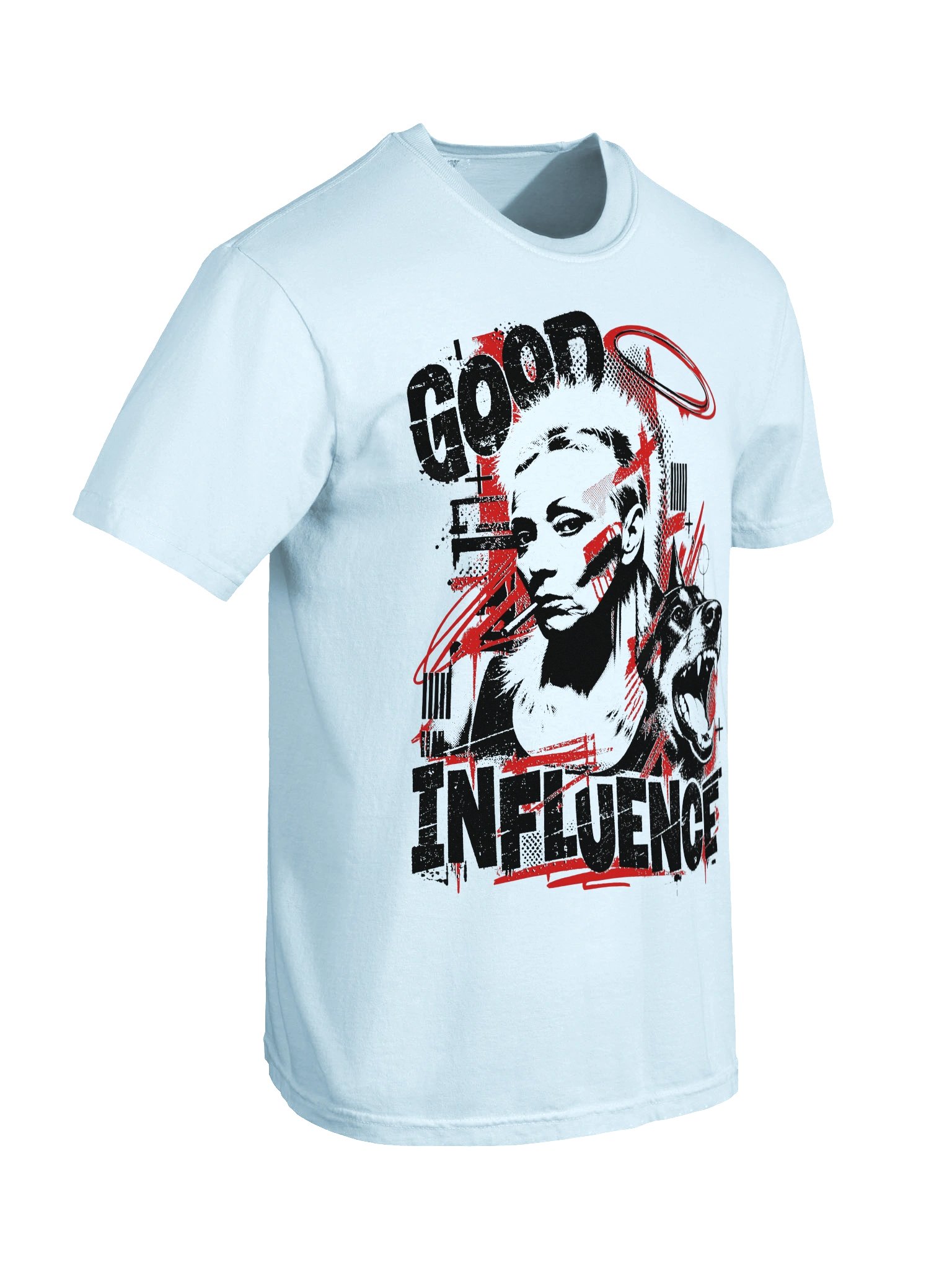 Questionable outcome. Good influence. Heavyweight Vintage Graphic Tee product image (48)