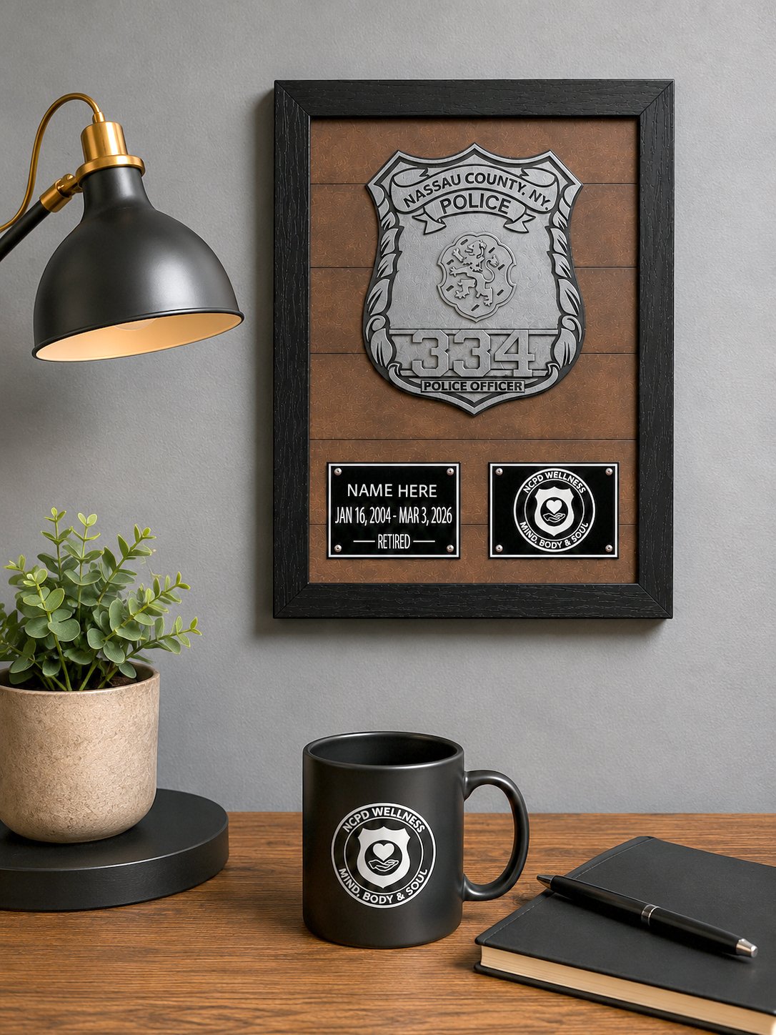 Custom 3D Retirement Badge Plaque product image (4)