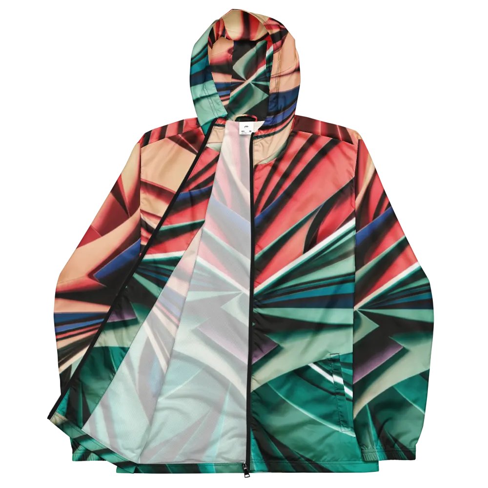 TDS Music Unisex Windbreaker Jacket with Abstract Geometric Design - Lightweight & Water-Resistant | XS–3XL product image (12)