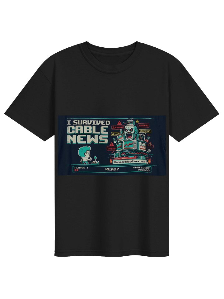 I Survived Cable News (Arcade) Tee - Large Front product image (1)