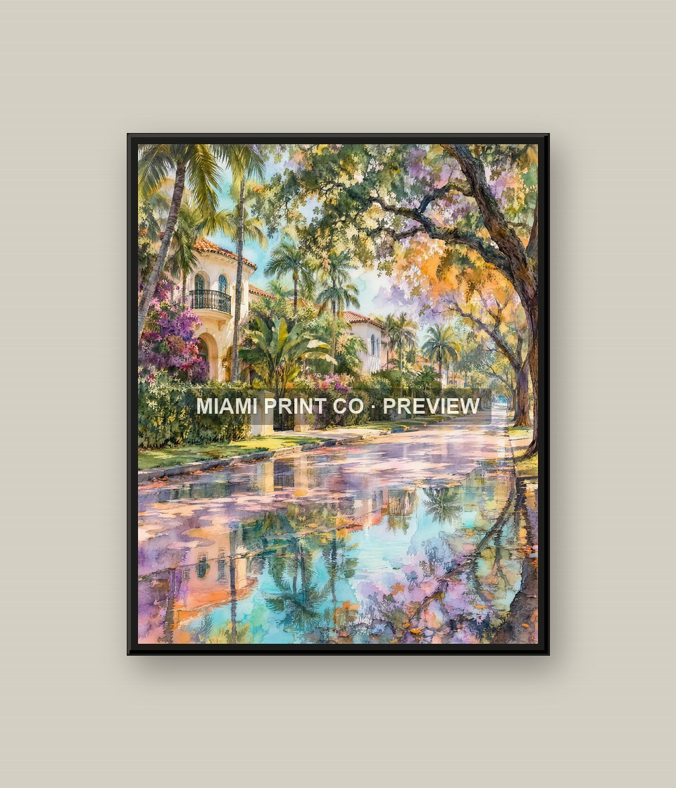 Miami Shores | Framed Art Print product image (1)