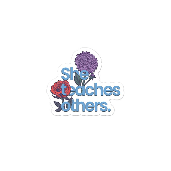 She Teaches Vinyl Decal product image (2)