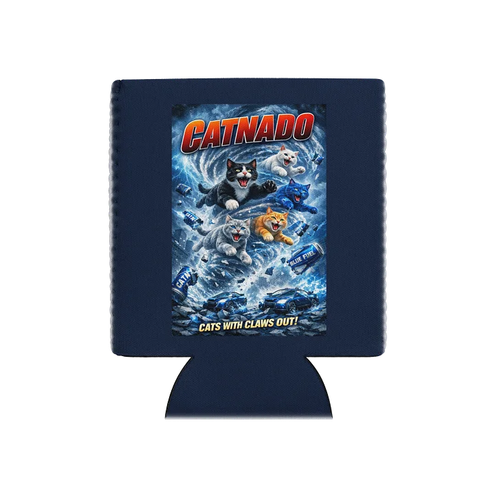 Catnado Blue fuel Can coozie product image (1)