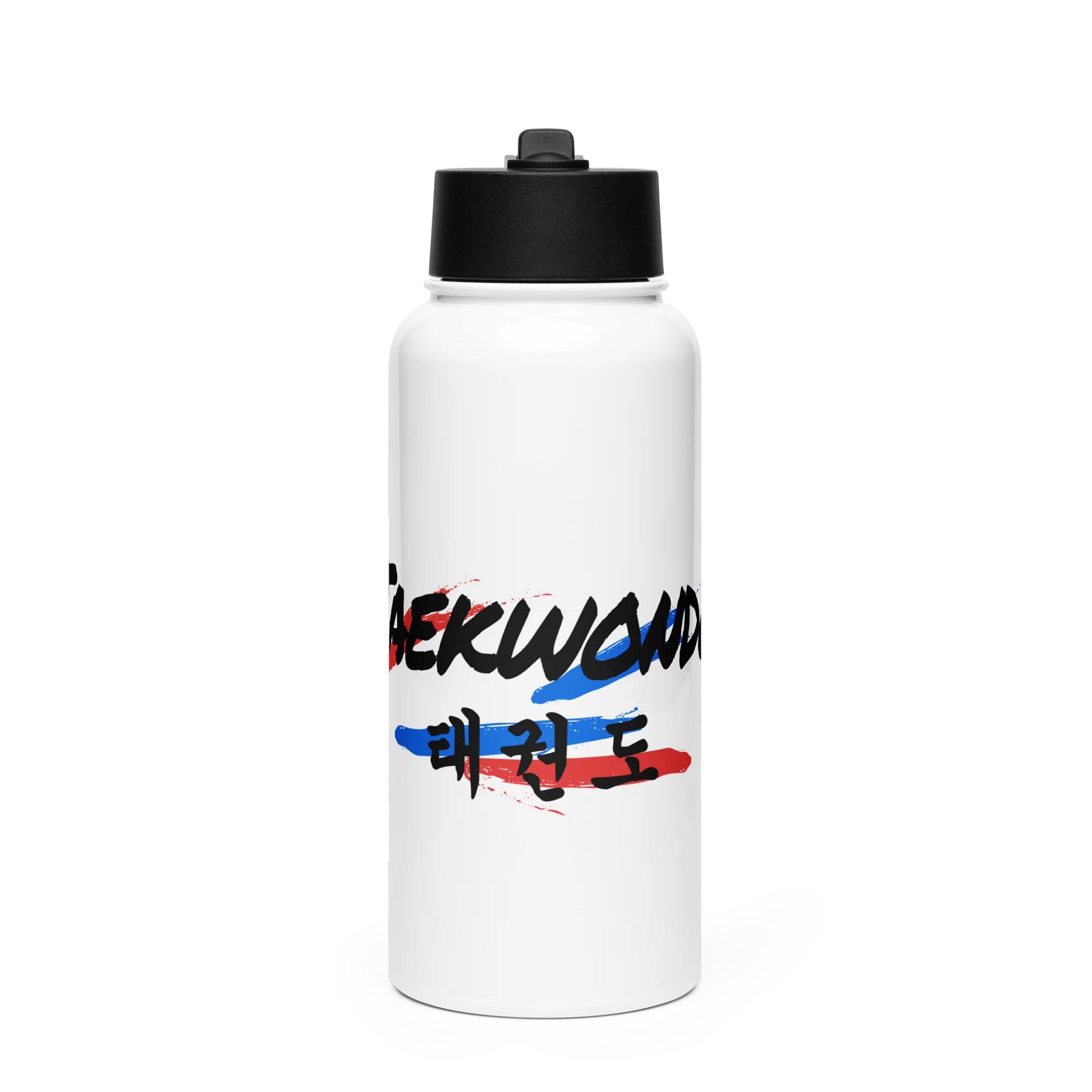 Taekwondo Red & Blue Stainless Steel Water Bottle product image (1)